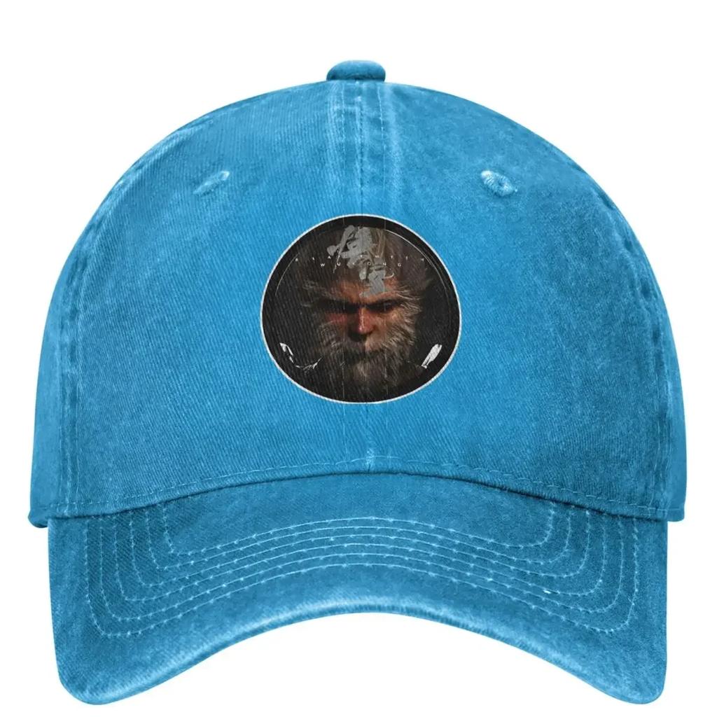 Black Myth Wukong Circle Denim Baseball Cap Outdoor Sport Hip Hop Dad Hats Summer FeUnisex Unisex Trendy SunProof Baseball Caps