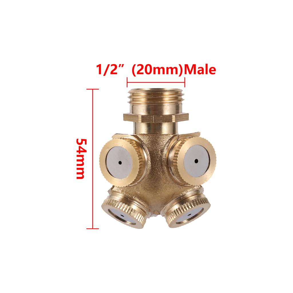 Agricultural Pesticide Spraying Misting Nozzles High Pressure Brass Misting Nozzles Irrigation System Brass Nozzle