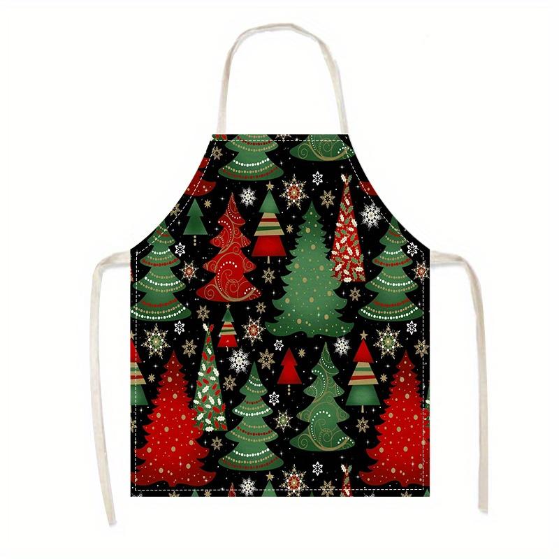 

Multisize Christmas Apron with Festive Tree Design - Perfect for Holiday Cooking and Decor. High-Quality Fabric Ensures Comfort. 38X47cm