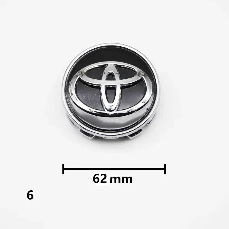 57mm 62mm 4pcs Wheel Rim Center Hub Cap Logo Badge Emblem Fit Toyota Rav4 CHR Corolla Camry Yaris Auris Verso Avalon Car Replace