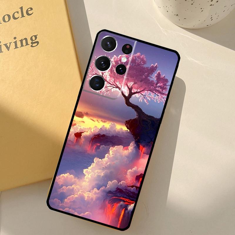 

Аниме Природный Пейзаж Чехол для Телефона Для Samsung Galaxy S25 S20 S21 S22 S23 S24 Ultra S9 S10 Plus S25 FE Защитный Корпус Galaxy S21 FE