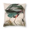 Audubon Great Blue Heron Square Pillowcase Polyester Linen Velvet Printed Zip Decor Throw Pillow Case Bed Cushion Cover
