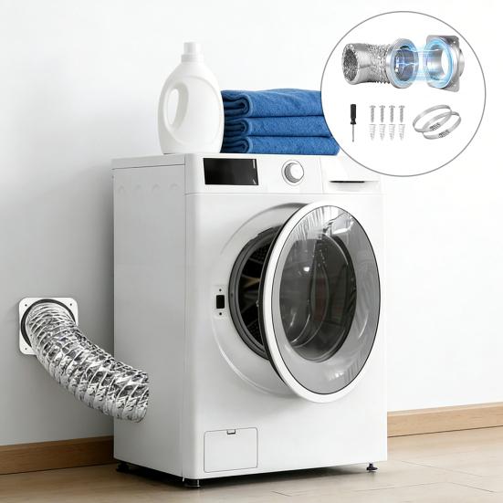 Sada magnetických konektorů pro odvětrání sušičky Rychlá instalace Zesílený silný konektor Vzduchotěsné těsnění Vysokoteplotní kovové příslušenství pro sušičku