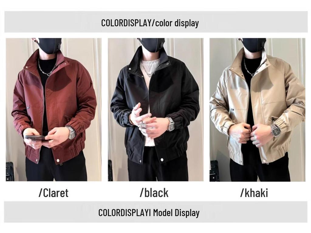 Męska Kurtka Streetwear Wysokiej Jakości na Wiosnę/Jesień – Modna, Luźny Krój, Stylowa Odzież Wierzchnia