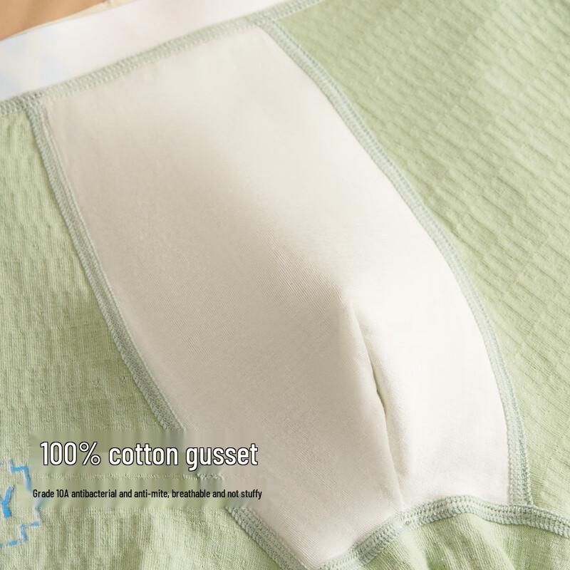 MaoRen Boys' Pure Cotton Boxer Briefs 4-Pack