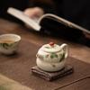 Plant Ash Hand-painted Osmanthus Xishi Pot Household Handmade Ceramic Small Teapot Single Kung Fu Tea Set Brewing Teapot Single Pot