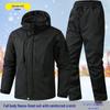 Men's Water-Repellent Fleece-Lined Ski Suit: Warm, Durable & Cold-Proof for Outdoor Adventures