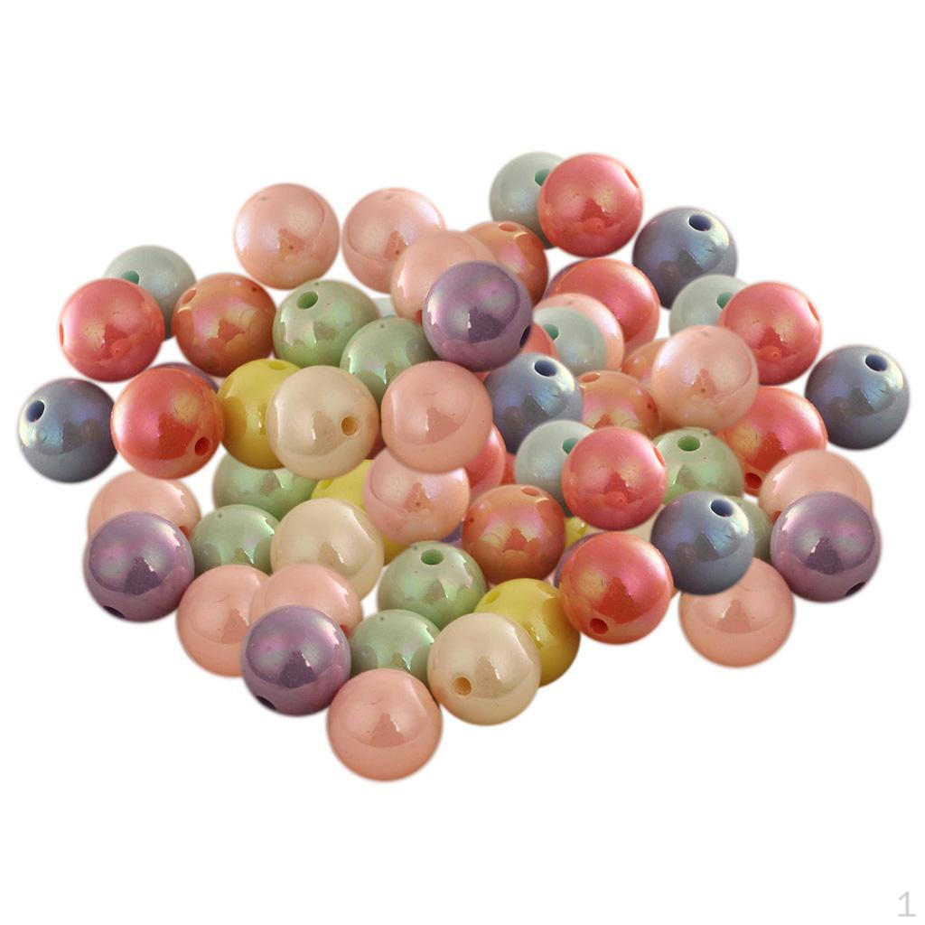 

92 Acrylic PC Beads / Bag For Jewelry Making , Decor Clothing - 14mm 33 Pieces 92 Pieces 10mm