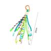 Luxury Y2K Braided Rope Keychain Handmade Colorful Long Tassel Bag Charms Creative Bag Pendant Keychain Bag Accessories