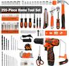 255-Piece Tool Set with 12V Cordless Drill, Storage Case, DIY & Home Repair Kit