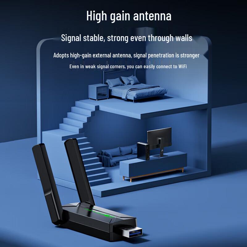 BIAZE WiFi 6 & Bluetooth 5.4 USB Wireless Adapter (CN version)