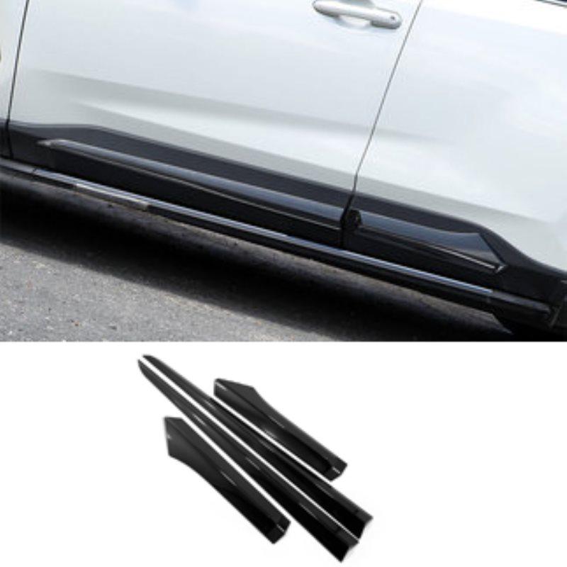For Toyota RAV4 RAV 4 XA50 - Hybrid ABS Carbon Fiber Car Side Door Body Molding anti-scratch Protector Side Strips Trim