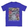 T-shirt Unisexe 'Dans Mon Époque Sauvage' Raccoon Animal Meme Drôle Hauts 100% Coton Nouveauté Manches Courtes Col Rond Idée Cadeau T-shirts