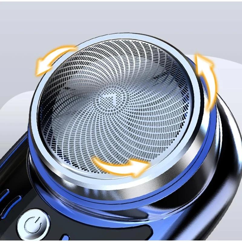 Electric Shaver Portable Razor Man Travel Attire Wet And Dry Usb Rechargeable Shaver Typec Charging Shaving Machine Mini For Men