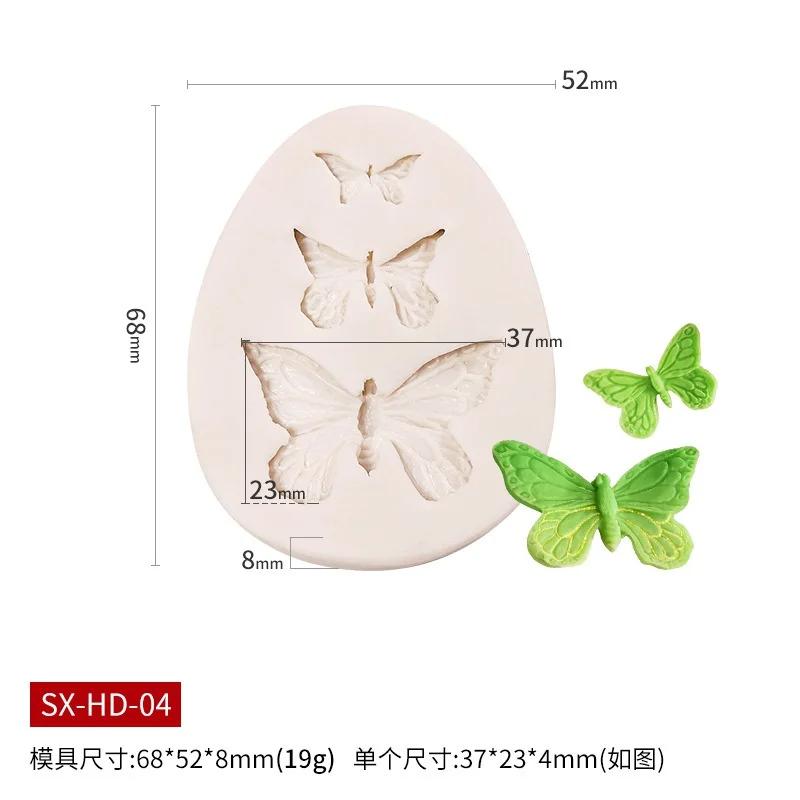 Butterflies Fondant Decoration Mold Cake Chocolate Decoration Mold Diy Baking  Silicone Molds for Baking