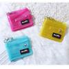 PVC Transparent Kurze Brieftasche Mädchen Klar Idol Fotokartenhalter Ärmeln Frauen Glitzernde Laser Geldbörse Kreditkarteninhaber