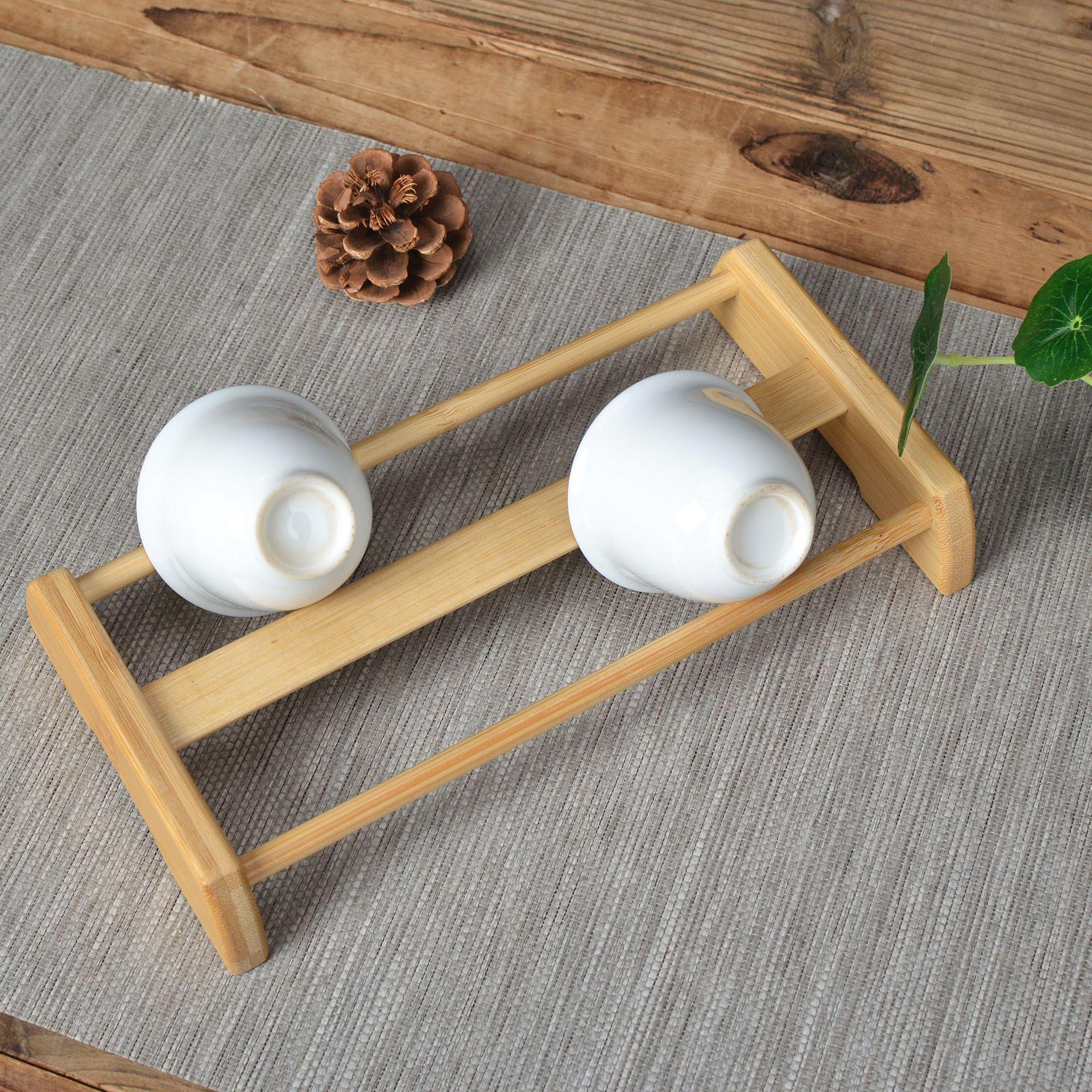

Bamboo Multifunctional Cup & Jewelry Holder with Wine Glass Drip Rack