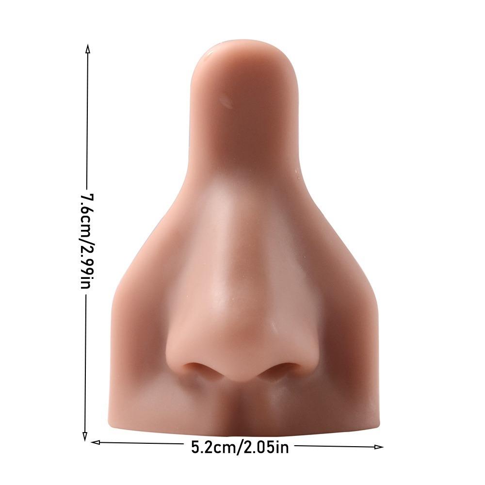 Piercing Tool Human Nose Model Rack Soft Nose Stud Display Stand Silicone Nose Model Girls Women