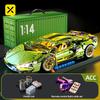 ToylinX 1:14 Technical Building Blocks Car Racing Sport Speed Vehicle Model City Mechanical Super Bricks Puzzle Toys Adult Gifts