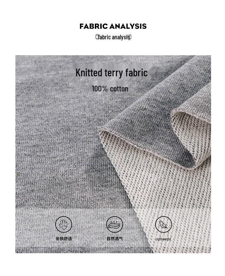 Spring 2025 French Casual Cotton Sweater - Loose Fit, Short Lantern Sleeves for Women