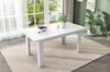 Dining Table 120*70cm, with Storage, Rectangular, Coffee Leisure Table, Modern Simple, Open Storage, Space-Saving, Multifunctional, White
