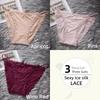 Ice Silk Girls Panty Women's Sensual Spaghetti Straps Breathable Cotton Crotch Low Waist Lace Edge Panties