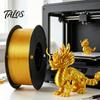 High Precision Filament Silk PLA 3D Printer Filament, 1.75mm 1kg Spool for Supply FDM Printers, Shiny Metallic DIY Ornaments and Models Smooth Finish