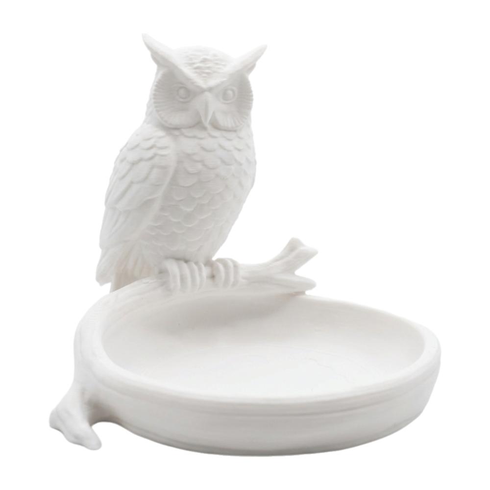 3D Printed Jewelry Tray Organizer Cartoon Animal Shaped Earrings Display Dish  Unique Gift белый