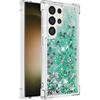 Case for Samsung Galaxy S24 Ultra, Glitter TPU Cover Clear Flowing Quicksand with Anti-Fall Bumper Corner Shockproof Protection Women Girly Case for