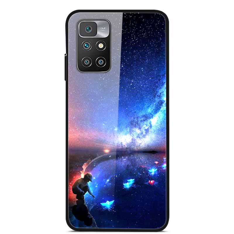 For Redmi Note 10 Pro Cases Note10T Tempered Glass Hard Back Cover for Xiaomi Redmi Note 10 5G / Note 10T Phone Case Capa Fundas