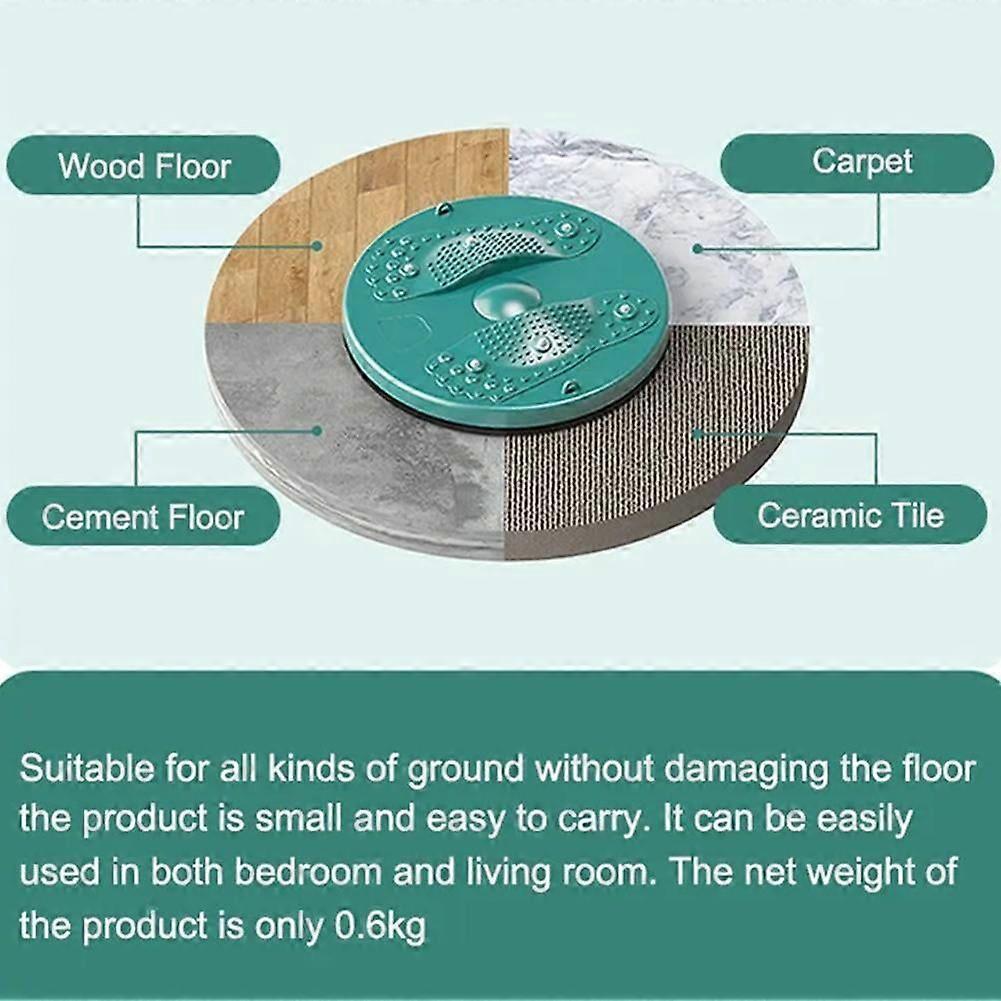 Twister Exercise for Waist - Waist Twisting Disc - Waist Whisper Waist Twister Board with Reflexology Magnets for Slimming and Strengthening Abdominal