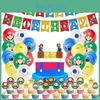 Mario Super Kids Birthday Party Decor Suit Supplies Balloon Banner Topper Cake