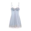 Plus Size Women’s Sexy Nightgown Lace Backless Camisole Padded Underwire Nightdress