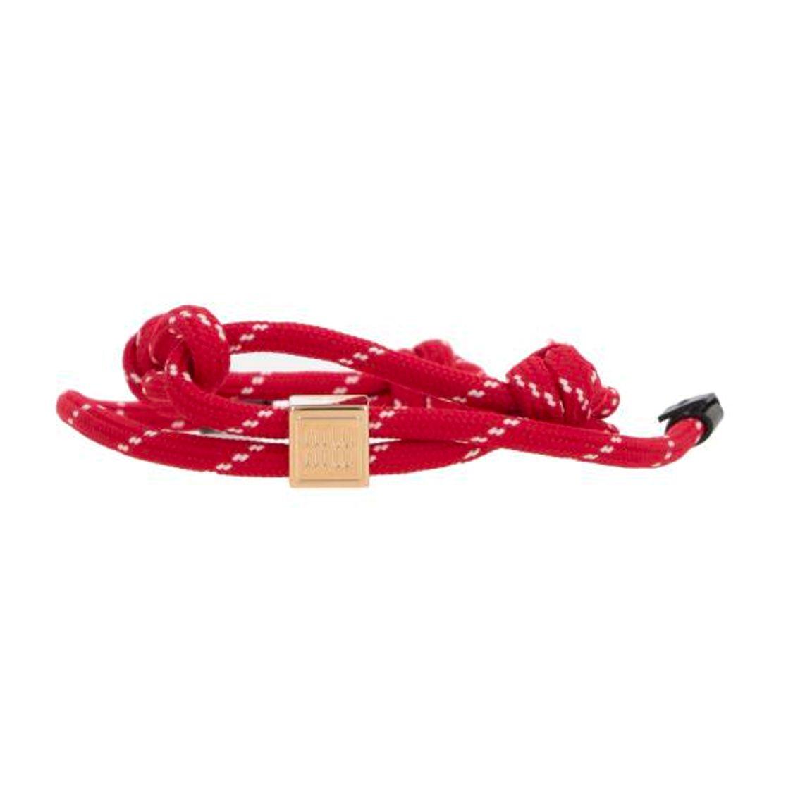 

Miu Miu Logo Metal Bracelet Women bracelets Red 5IB5383L74F0011 Box