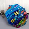 1pc Sea Life oceanicOpen/Close Umbrella-Windproof, Compact Travel Umbrella, Sturdy 8-Rib Shaft, Outdoor Accessory, 1043