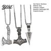 Evil Eye Repellent Jewelry 3Pcs Viking Necklace Hammer Spearhead Ax