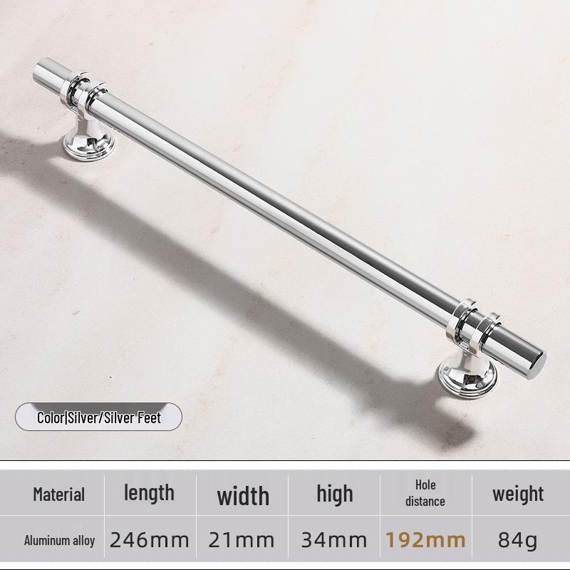 Modern Minimalist European Two-Tone Wardrobe & Drawer Handle