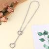 Women Heart Slip Chain Necklace Punk Rock Long Necklaces Adjustable Choker Fashionable Neckchain for Women and Girls