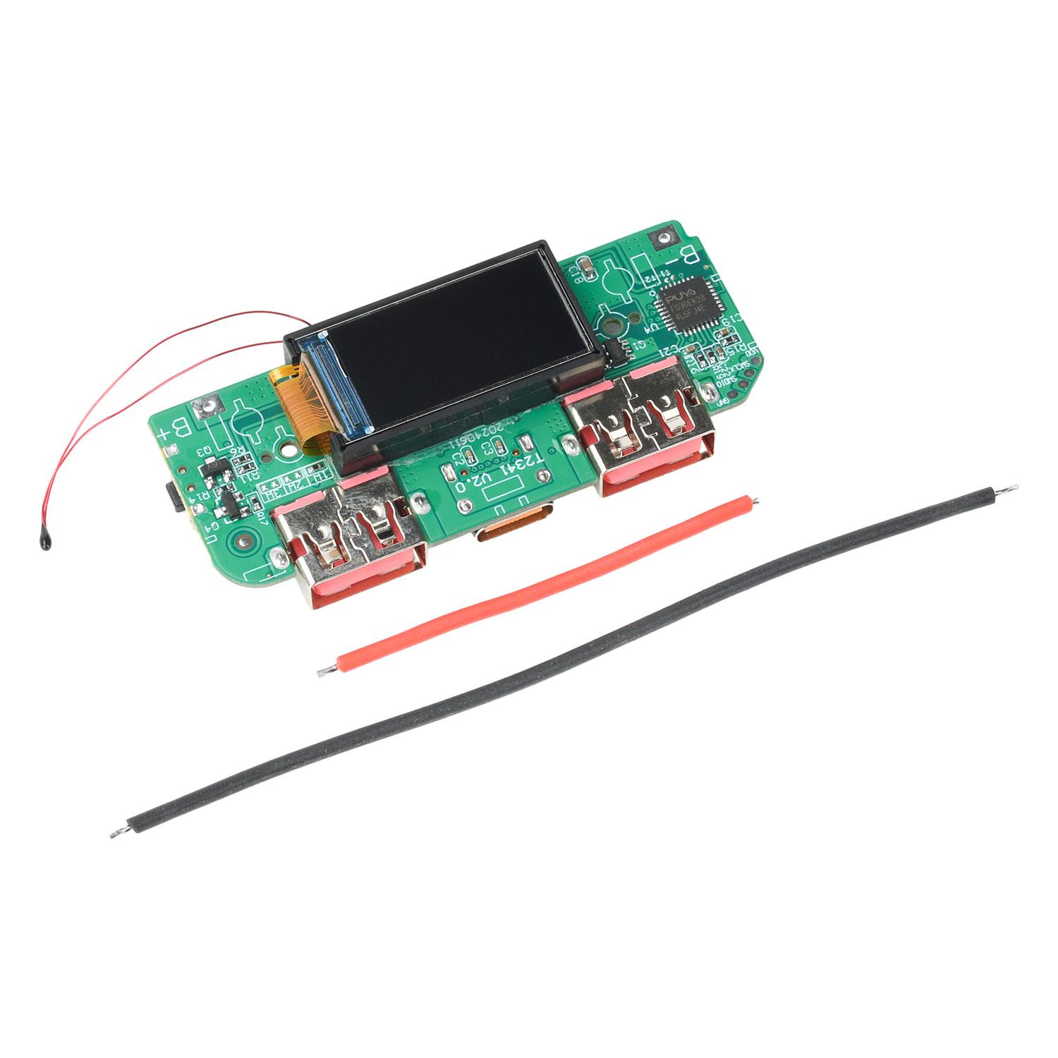 

Модуль швидкої зарядки 22,5 Вт, кольоровий TFT-екран, цифровий дисплей, мобільний блок живлення з швидкою зарядкою, материнська плата для літій-трійкової батареї