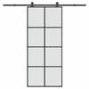 VidaXL Sliding Door with Hardware Kit 90x205 Cm ESG Glass, Sliding Door On Rail, Sliding Door 3332896
