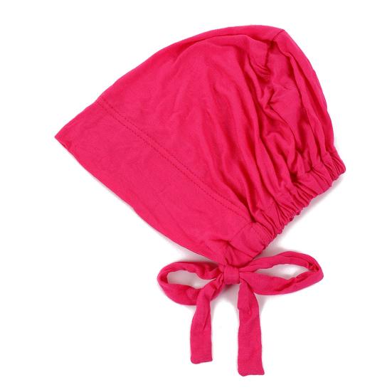 Berretto Foulard Monocolore da Donna Regolabile Traspirante Elasticizzato Antiscivolo Cotone Sottocappello Sotto Foulard Cappello Interno Cappello da Notte per Dormire Cuffia per Capelli