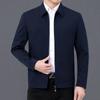 High-end Men's Jackets, Loose Lapel Outerwear, Middle-aged Dad's Spring and Autumn Clothing, Civil Servant Leadership Jacket Tops