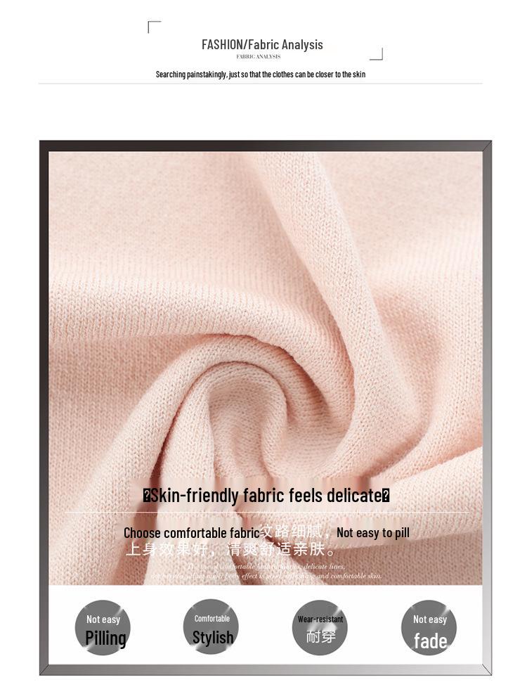 Stylish Spring Knit Top with Gauze Sleeves for Middle-aged and Elderly Women