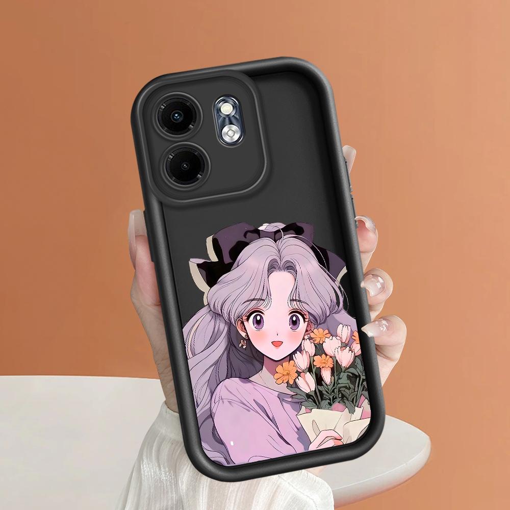 Soft Silicone Phone Casing Full Cover Camera Shockproof Protection Case for Huawei Honor Infinix Tecno iPhone Motorola Google