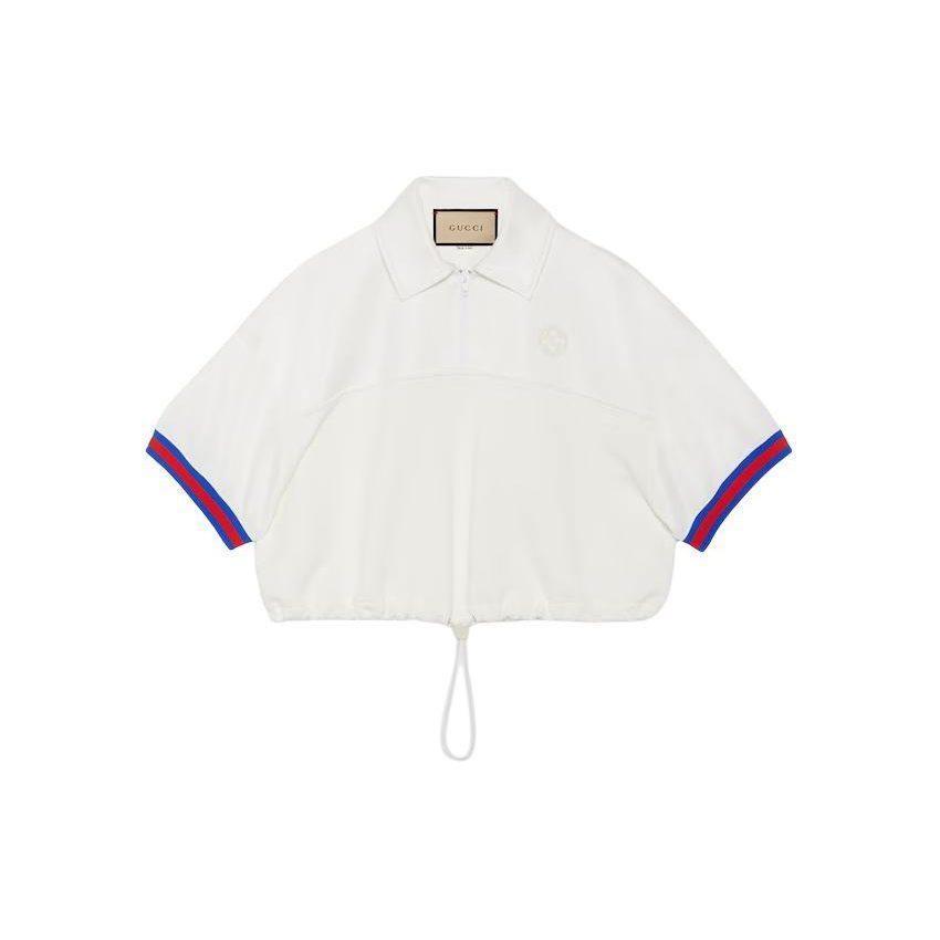 GUCCI Logo Patch Polo Shirt 773728-XJF8V-9088