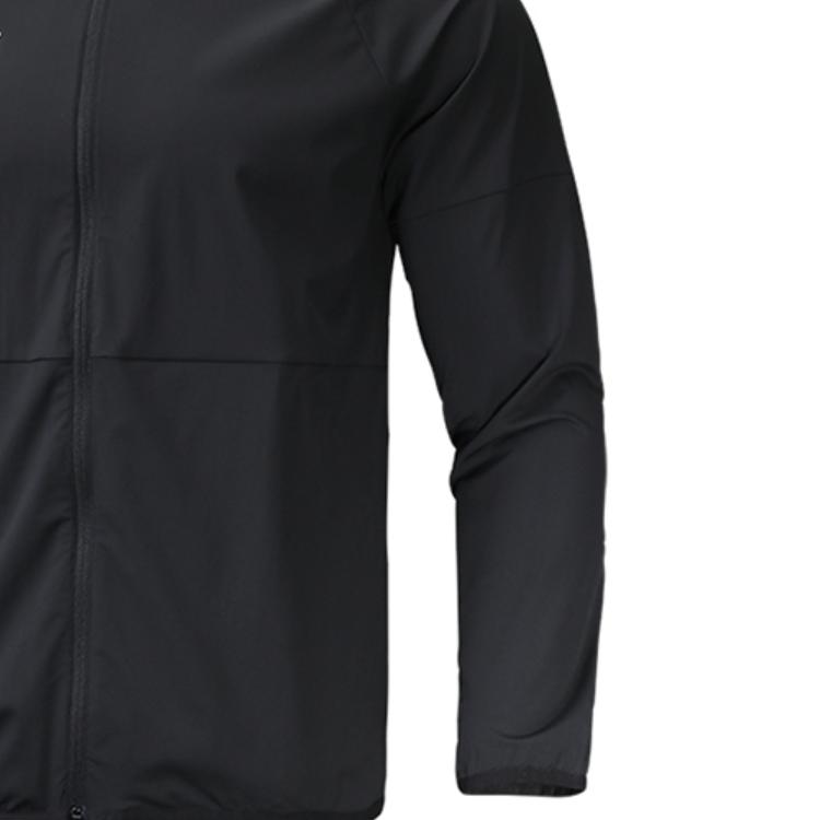 Under Armour SS22 Solid Color Breathable Hooded Knitted Jacket Men Black 22500404-001