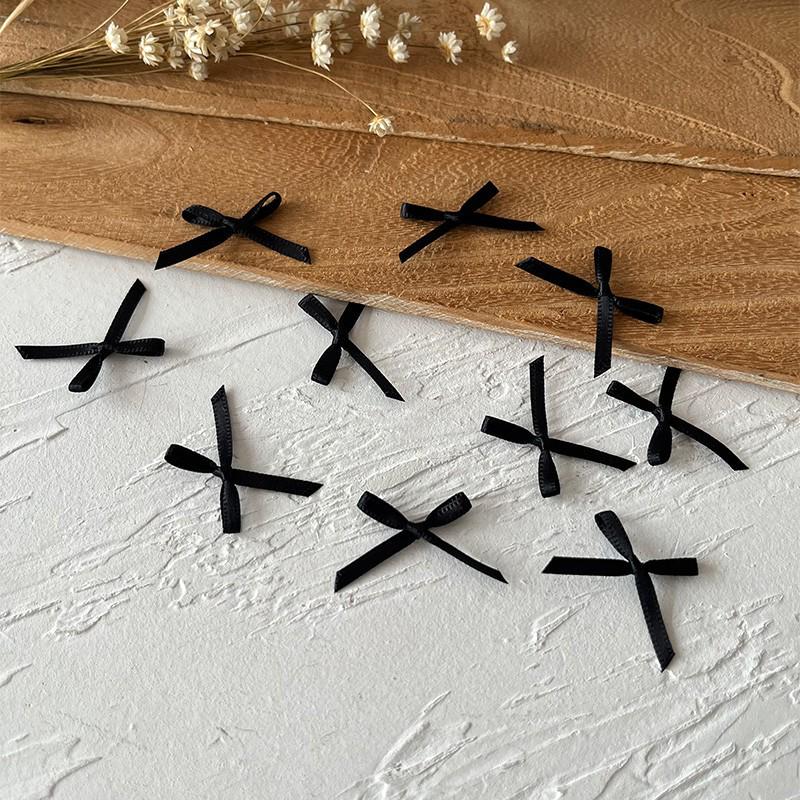 2.5cm Wide Handmade Ribbon Bow Knot for DIY Clothing & Hair Accessories, Card Holders, and Decorations