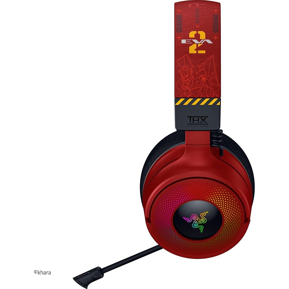 Razer Kraken V4 Evangelion Edition Gaming Headset 40mm Drivers HyperClear Microphone Wireless Bluetooth USB Connection