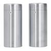 2Pcs Stainless Steel Seasoning Bottles Round Shape SP Letters Holes Salt Pepper Shaker Silver Shaker Lids Dredge Shaker