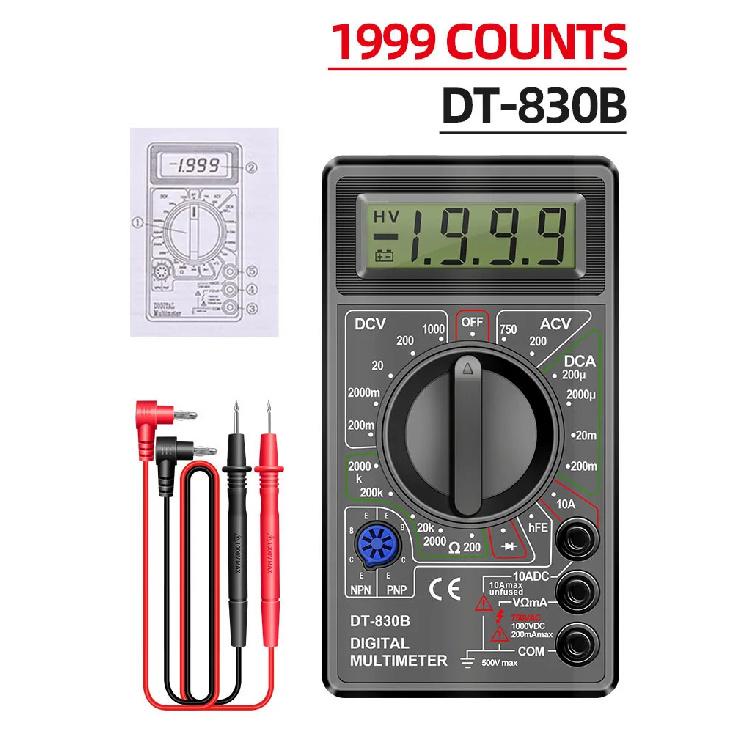 ANENG DT830B Digital Multimeter + BT167 Battery Tester Combo 1999 Counts AC DC Voltage Current Resistance Tester Tool Set